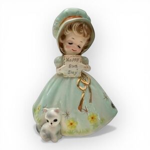 Rare 6” Josef Originals Happy Birthday Mid Century Japan